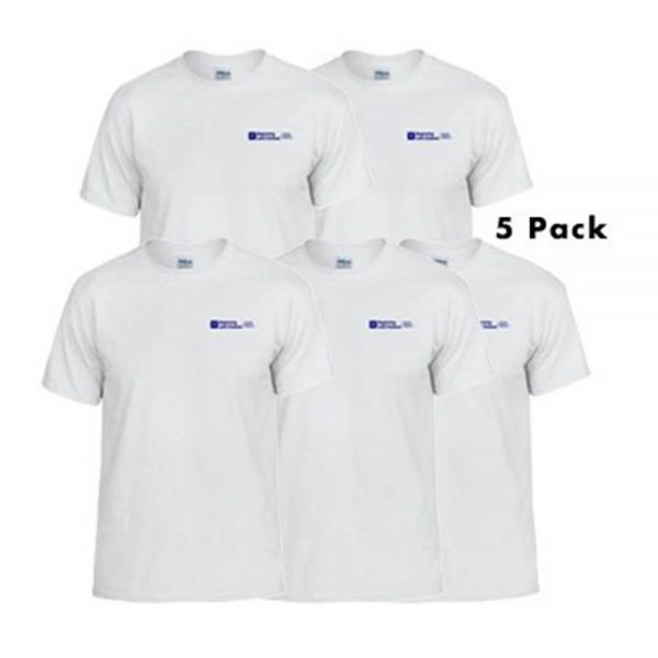 5 Pack - BWCCS2 - White T-Shirt