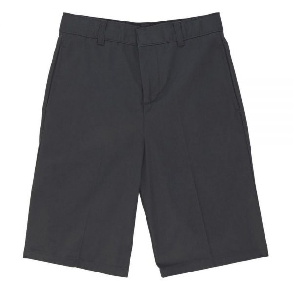 Flat Front Charcoal Shorts