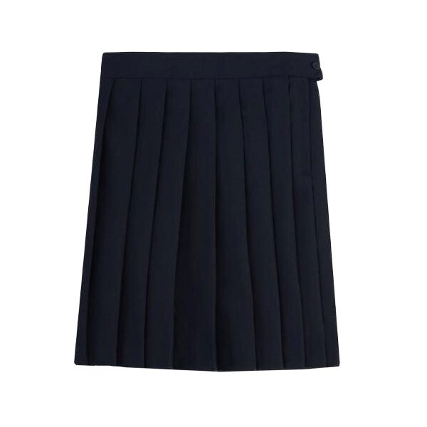 Ascend - Navy Pleated Skirt