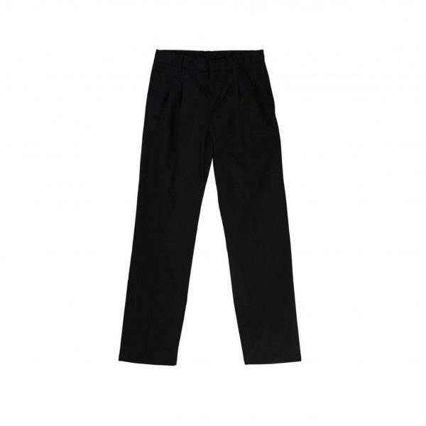 BLACK Flat Front Pants