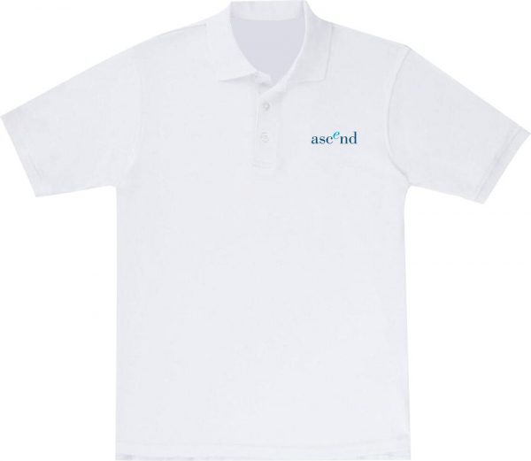 Ascend - White Short Sleeve Polo