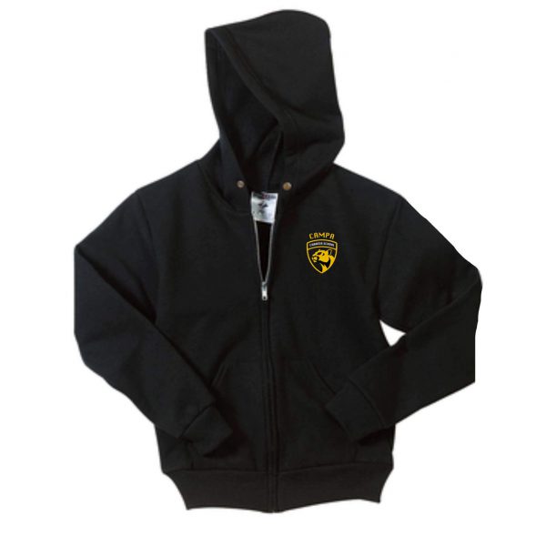 CAMPA Full Zip Black Hoodie