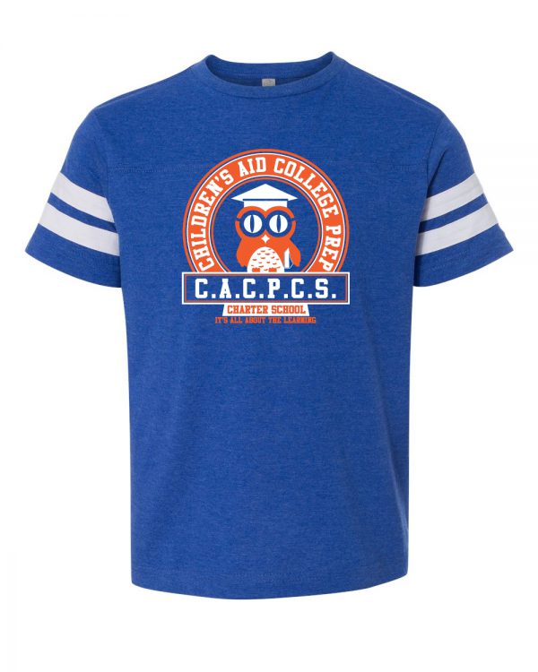 KIDS - CACP Fine Jersey Tee - Royal/White