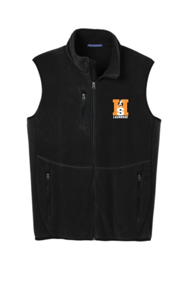 HOS Girls Lacrosse Adult Black Fleece Vest