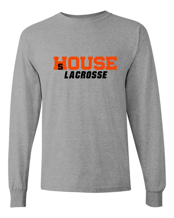 HOS Girls Lacrosse Long Sleeve Gray Tee