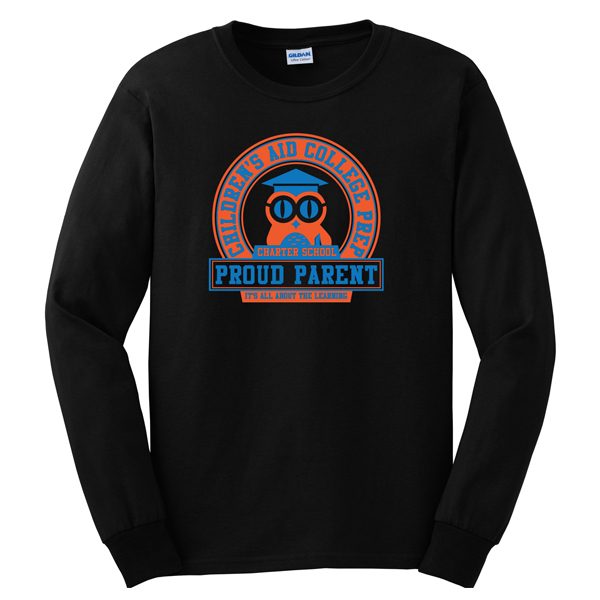 CACP Long Sleeve 100% Cotton Tee - Black