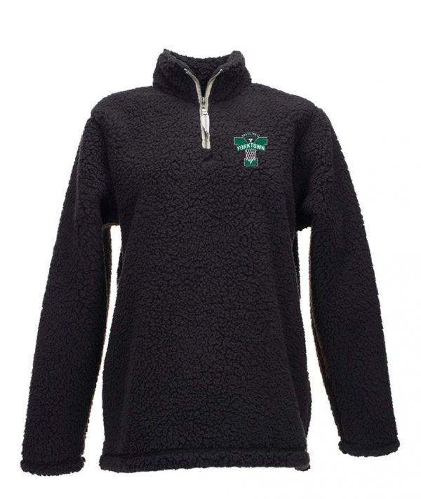 YHS Girls Basketball Embroidered 1/4 Zip Sherpa Fleece