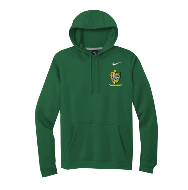 Hastings Soccer - EMBRIODERED Nike Club Fleece Pullover Hoodie In Dark Green