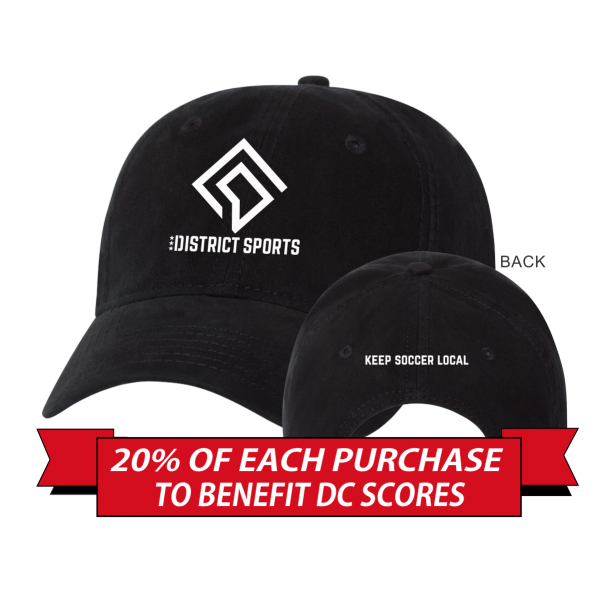District Sports Keep Soccer Local Black Unstructured Cap