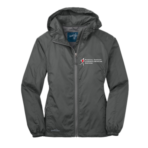 PTSMC Men's Eddie Bauer Packable Wind Jacket Screen in Black or Grey