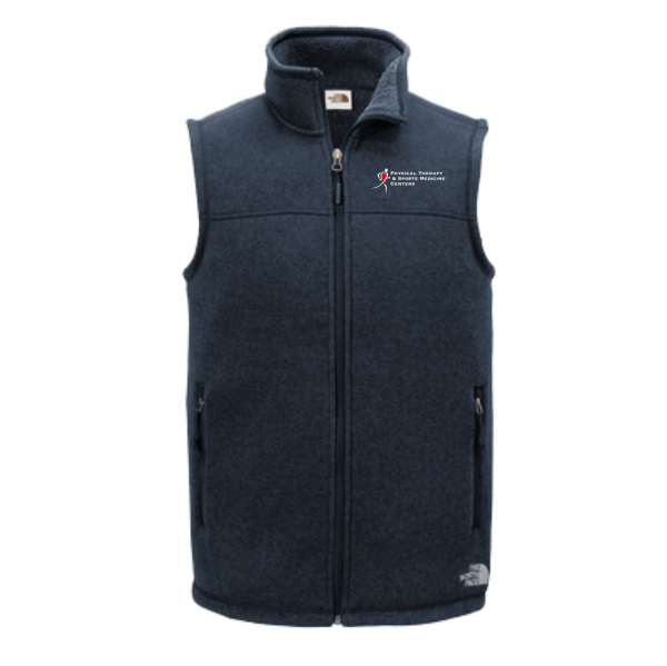 PTSMC The North Face Vest  Men's Sweater Fleece Vest in Medium Gray, Black, Urban Navy Heather