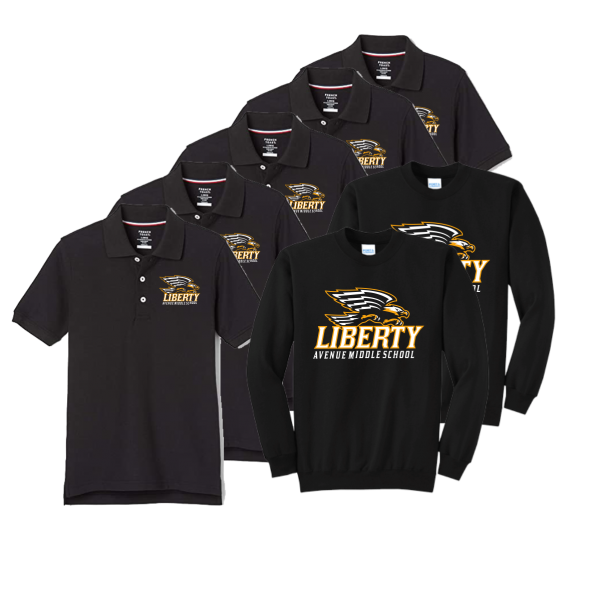 8th Grade Liberty Avenue Middle School PACK in Black