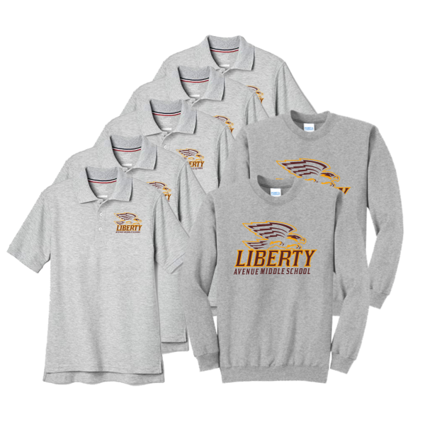 7th Grade Liberty Avenue Middle School PACK in Gray