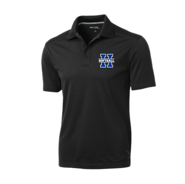 Hall Softball - PosiCharge Micro-Mesh Polo in Black or Royal