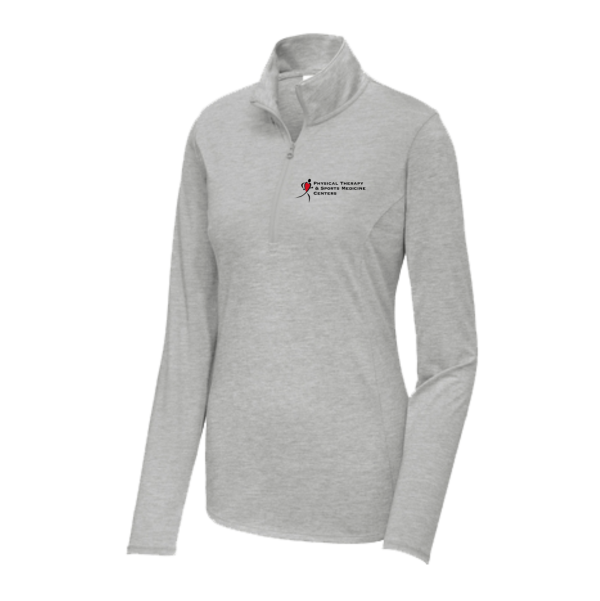 PTSMC - Ladies Sport-Tek ® PosiCharge ® Tri-Blend Wicking 1/4-Zip Pullover (screen print)