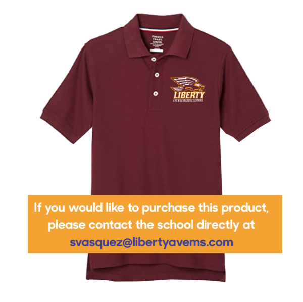 6th Grade Liberty Avenue Middle School Polo in Maroon