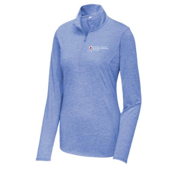 PTSMC - Ladies Sport-Tek ® PosiCharge ® Tri-Blend Wicking 1/4-Zip Pullover (screen print)