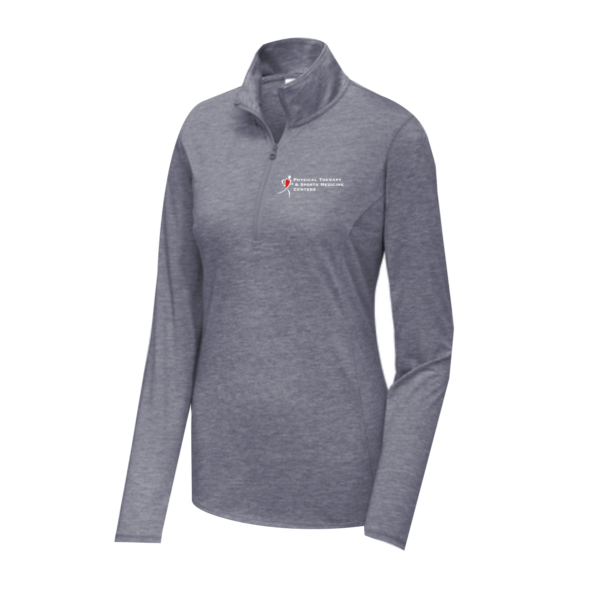 PTSMC - Ladies Sport-Tek ® PosiCharge ® Tri-Blend Wicking 1/4-Zip Pullover (screen print)