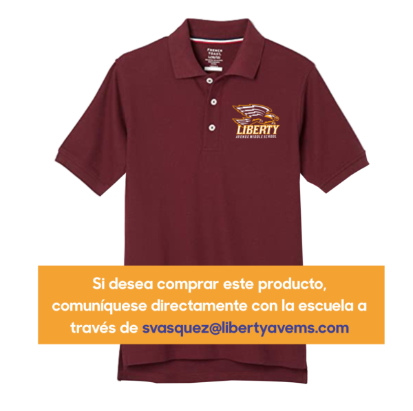 6to Grado Escuela Secundaria Liberty Avenue Polo Marrón