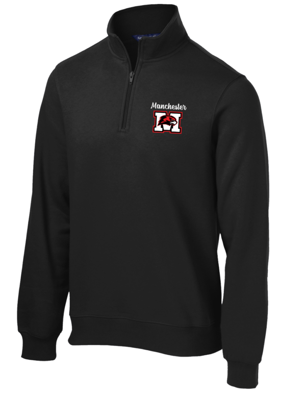 Manchester Volleyball - Sport-Tek 1/4-Zip Sweatshirt in Black or True Red