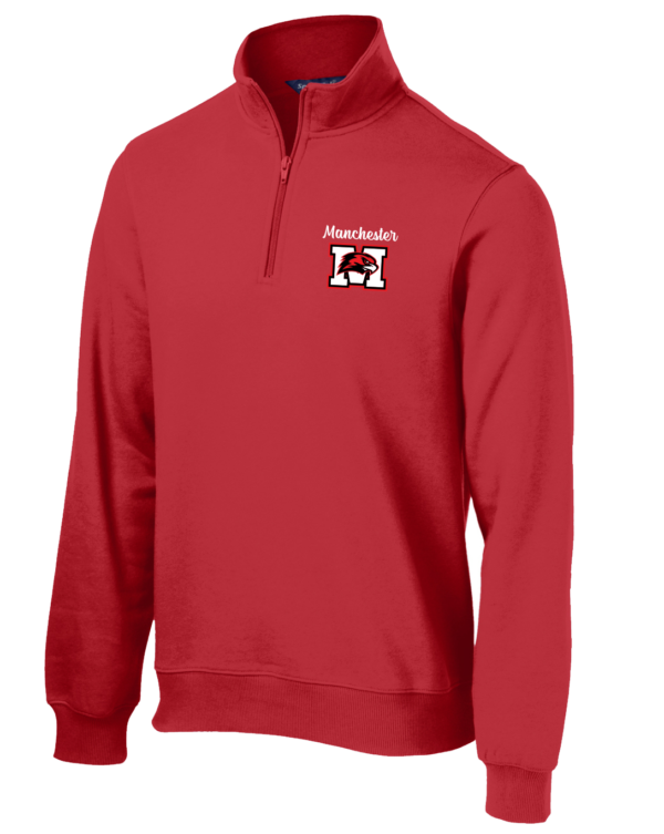 Manchester Volleyball - Sport-Tek 1/4-Zip Sweatshirt in Black or True Red