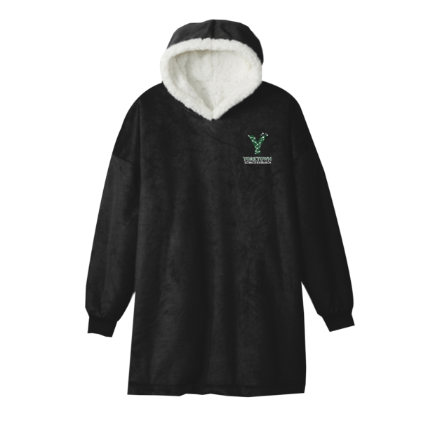 YHS Port Authority® Mountain Lodge Wearable Blanket in Black