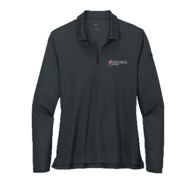 PTSMC Nike Ladies Dri-FIT Micro Pique 2.0 Long Sleeve Polo (screen printed)