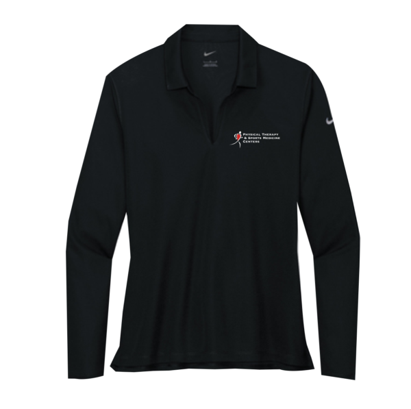 PTSMC Nike Ladies Dri-FIT Micro Pique 2.0 Long Sleeve Polo (screen printed)