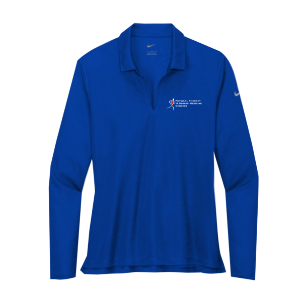 PTSMC Nike Ladies Dri-FIT Micro Pique 2.0 Long Sleeve Polo (screen printed)