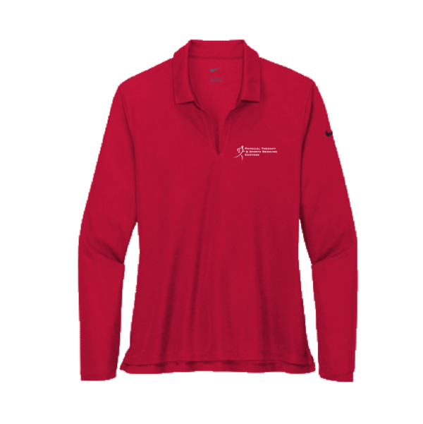 PTSMC Nike Ladies Dri-FIT Micro Pique 2.0 Long Sleeve Polo (screen printed)