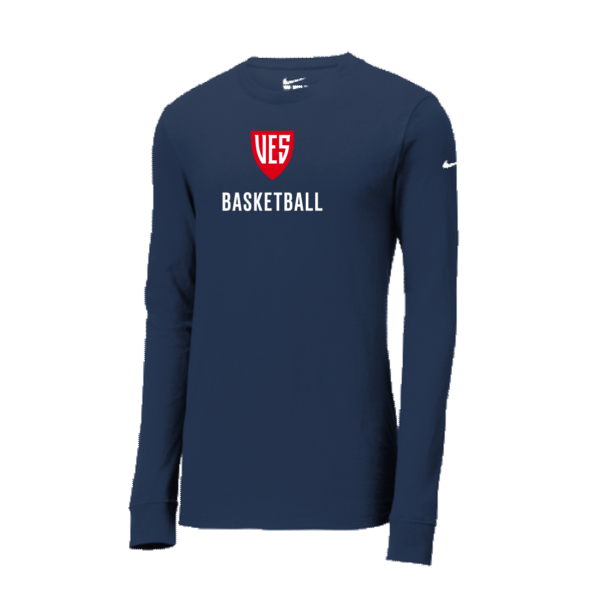 VIRGINIA EPISCOPAL BASKETBALL- Nike Dri-FIT Cotton/Poly Long Sleeve Tee