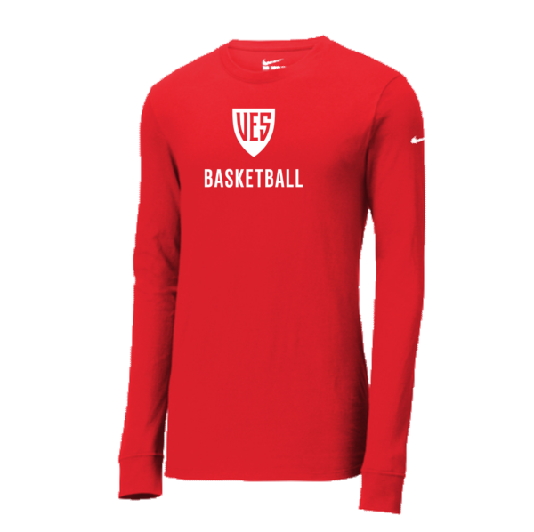 VIRGINIA EPISCOPAL BASKETBALL- Nike Dri-FIT Cotton/Poly Long Sleeve Tee