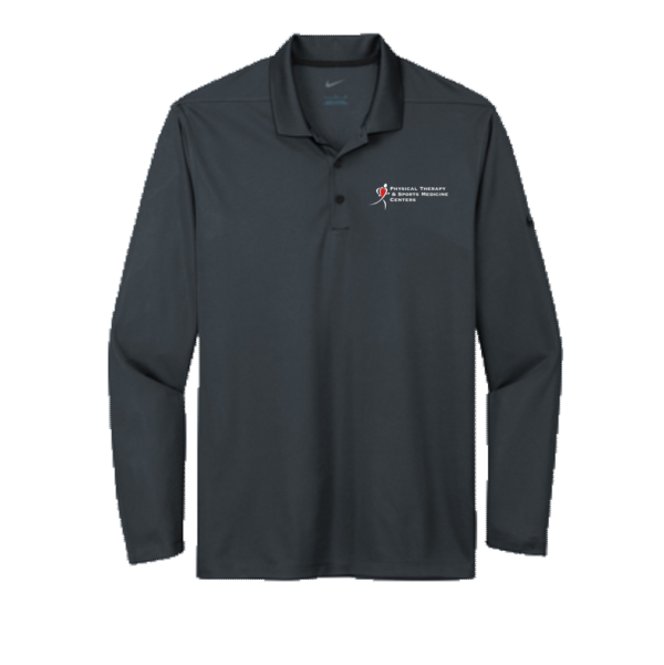 PTSMC Nike Dri-FIT Micro Pique 2.0 Long Sleeve Polo (screen printed)