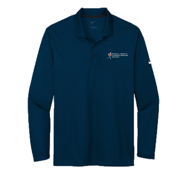 PTSMC Nike Dri-FIT Micro Pique 2.0 Long Sleeve Polo (screen printed)
