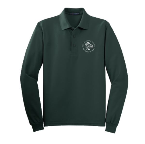 WHITE PLAINS - Port Authority® Silk Touch™ Long Sleeve Polo