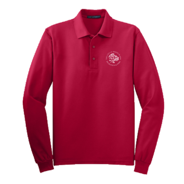 WHITE PLAINS - Port Authority® Silk Touch™ Long Sleeve Polo