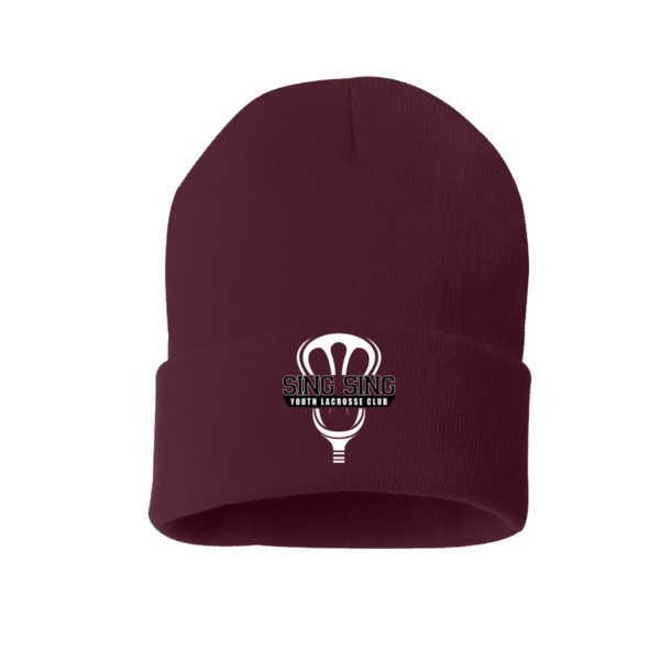Sing Sing Lacrosse - Sportsman - 12" Solid Cuffed Knit Beanie