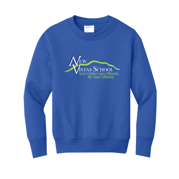 NEW VISTAS SCHOOL - Port & Company® Youth Core Fleece Crewneck Sweatshirt