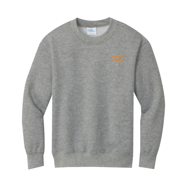 CQA I - Sudadera con cuello redondo para jóvenes (gris)