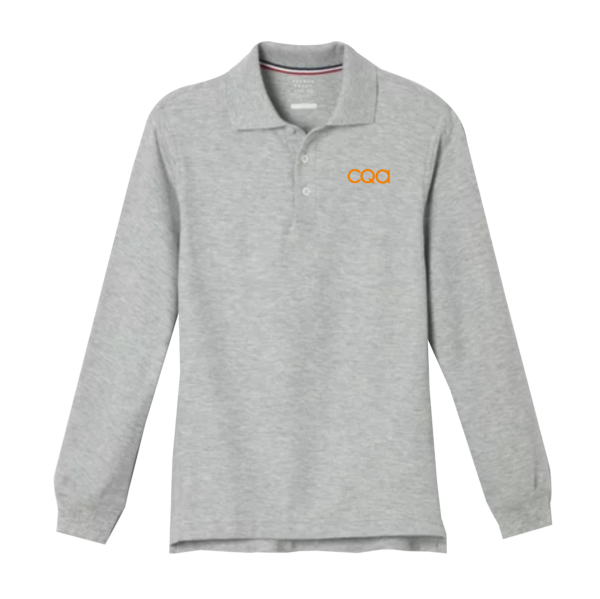 CQA I Elementary - Gray Long Sleeve Polo