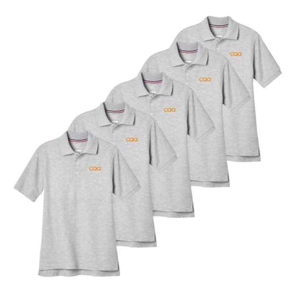 CQA I Elementary - Gray Short Sleeve Polo Pack