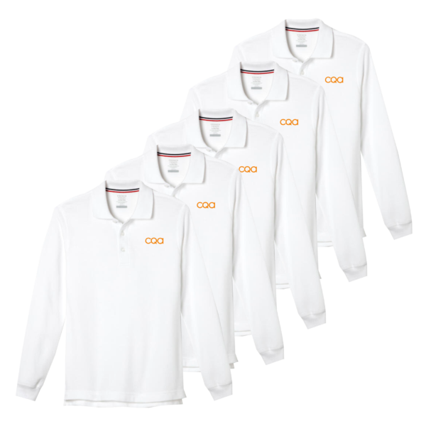 CQA I Intermedia - Paquete de Polos manga larga (Blanco)