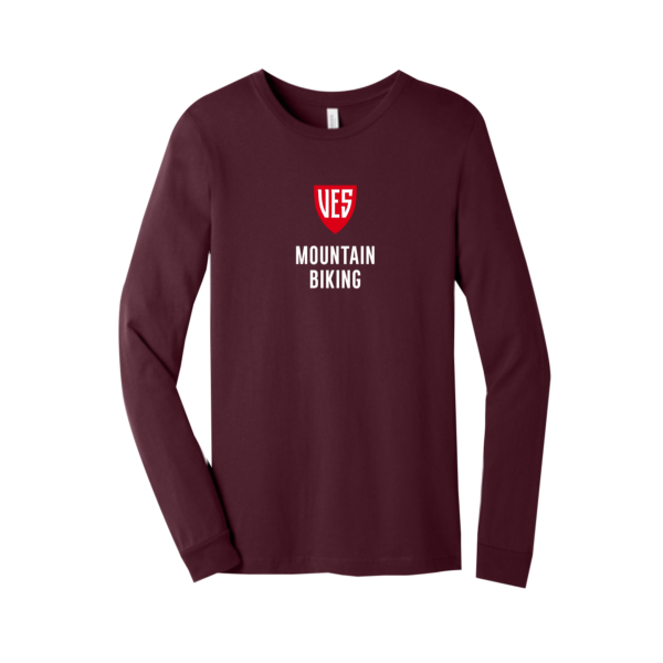 VIRGINIA EPISCOPAL MOUNTAIN BIKING - BELLA + CANVAS - Jersey Long Sleeve Tee