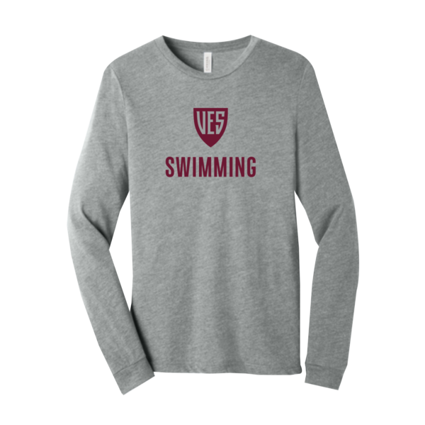 VES SWIMMING-  BELLA+CANVAS Unisex Triblend Long Sleeve Tee