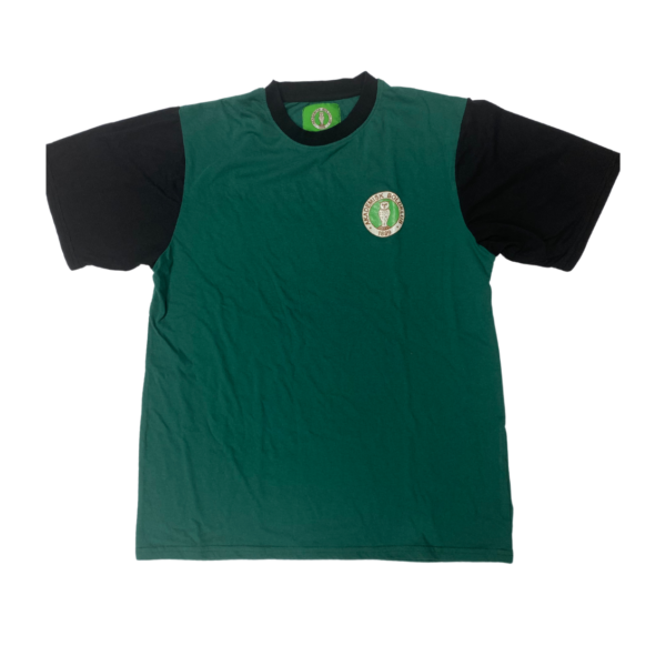 Akademisk US - Green Akademisk Boldklub T-Shirt with Black Sleeves