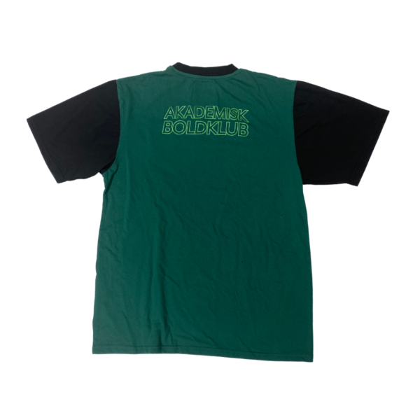 Akademisk US - Green Akademisk Boldklub T-Shirt with Black Sleeves