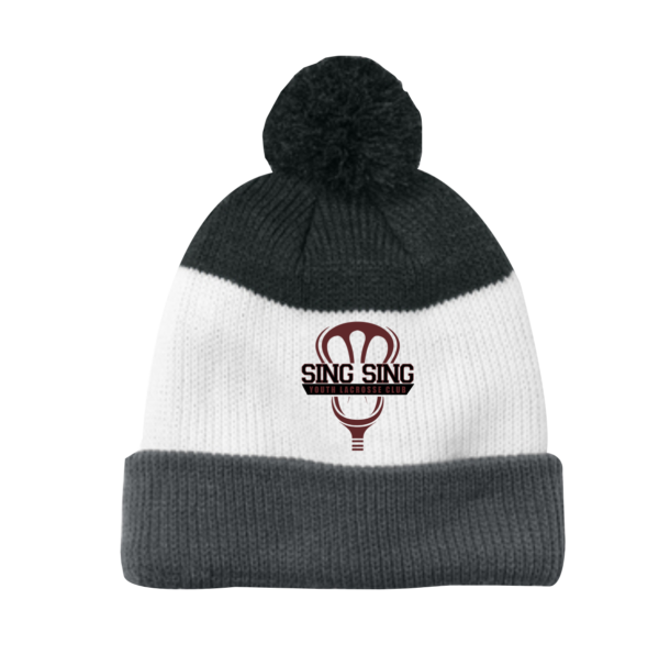 Sing Sing Lacrosse - Port Authority® Striped Pom Beanie