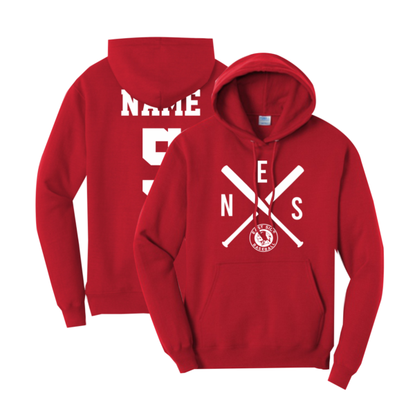 East Side Baseball - Port & Company® Fleece Hoodie in Red