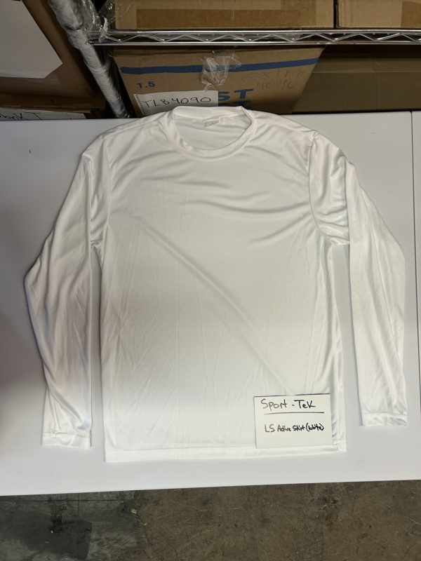 Sport-Tek Active Long Sleeve - White