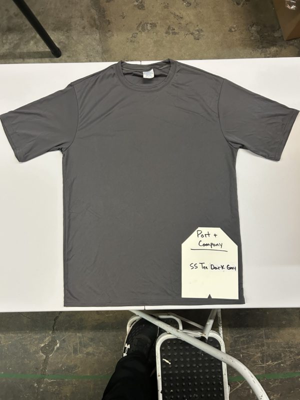 Port & Co Performance Tee - Dark Grey